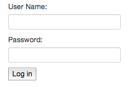 Sample OAuth Authentication Form