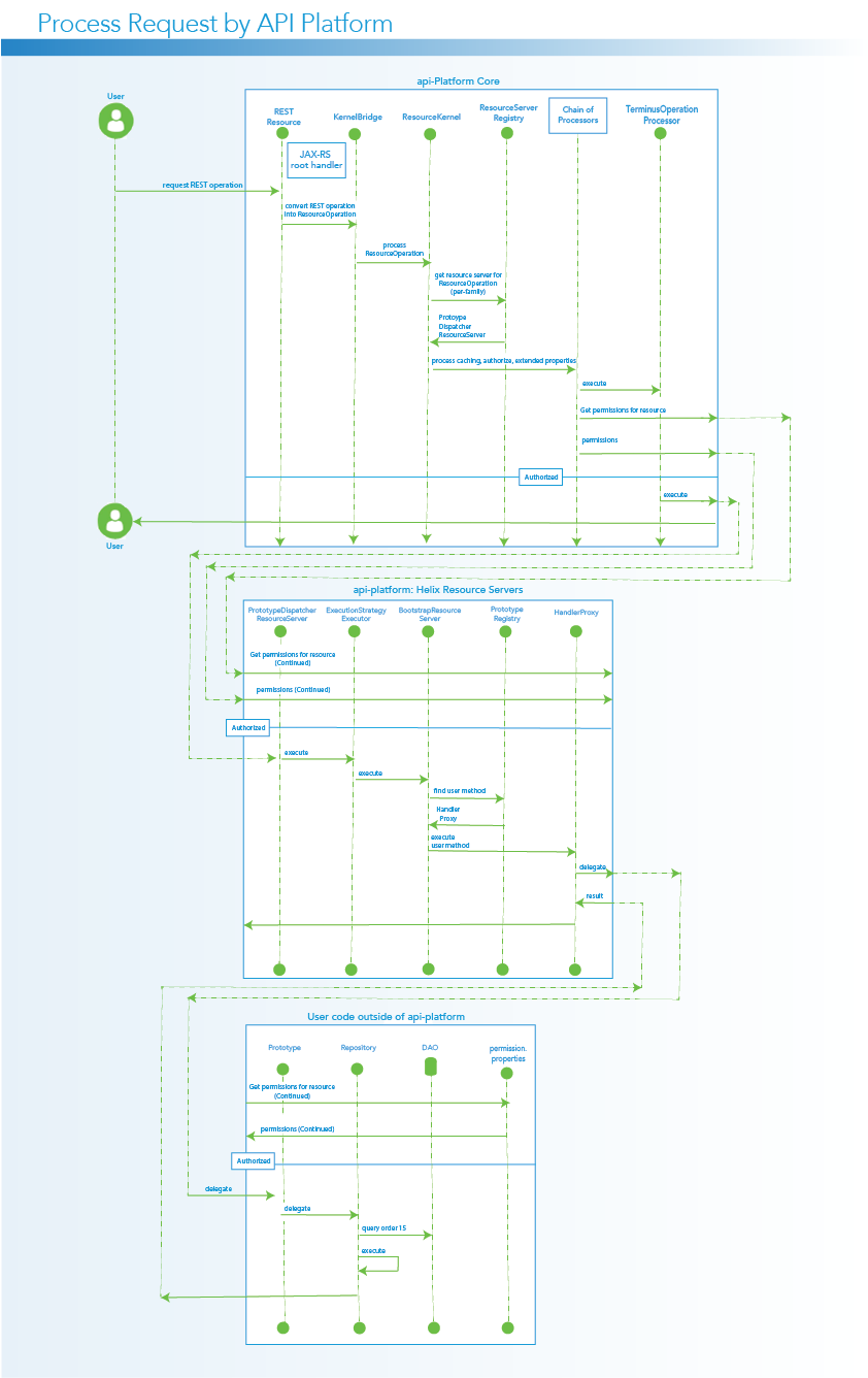Process Request by API Platform